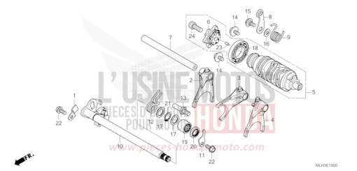 GEARSHIFT DRUM CMX500A2S de 2025
